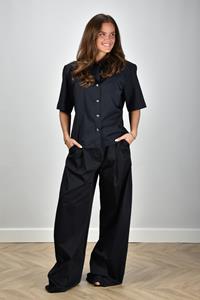 The Latest wide leg broek Billie TLW03111T0194ABTP blauw