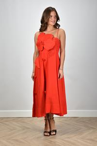 Farm Rio jurk met bloem 331952 red