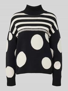 Oui Gebreide pullover met turtleneck
