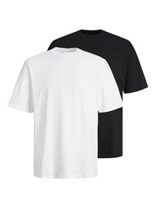 Jack & jones T-shirt met ronde hals in een set van 2 stuks, model 'BRADLEY'