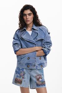Desigual Gekruiste Tucker-jas - BLUE