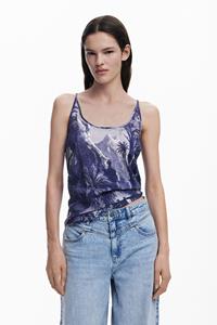 Desigual Landschap T-shirt M. C. Lacroix - BLUE