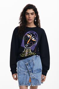 Desigual Bedrukte sweatshirt - BLACK