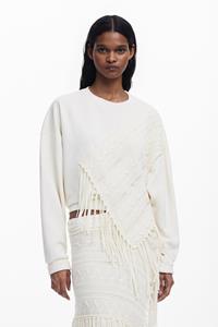 Desigual Franje sweatshirt - WHITE