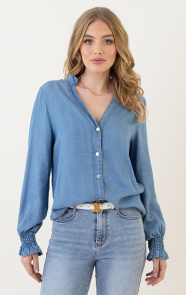 Jurkjes Blouse met Pofmouwen Mylena Light Denim