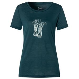 Super.Natural Dames Flower Boots T-Shirt