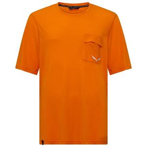 Salewa  Agner Hemp/DST T-Shirt - T-shirt, oranje