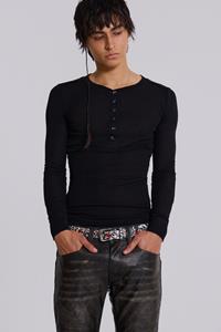 Jaded Man Black Haze Henley
