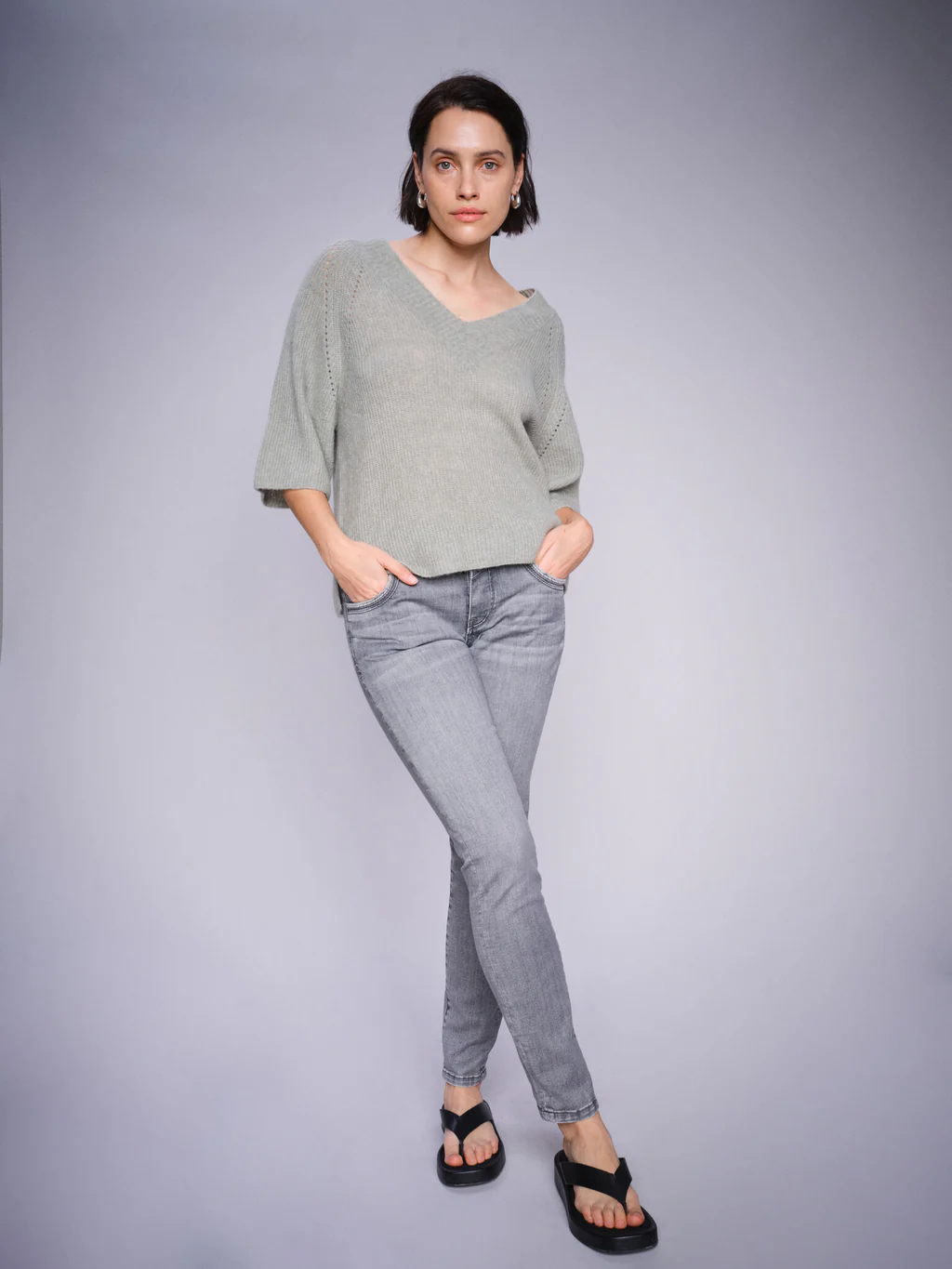 Mos Mosh 170380 850 mosmosh mmnaomi silver perla jeans grey regular