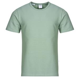 Selected Homme T-shirt met geribde ronde hals, model 'SANDER'