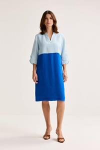 Mayerline Colourblocking Jurk In Zuiver Linnen