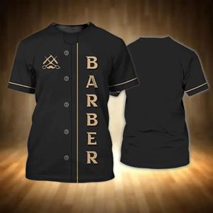 Chengyu Barber Shop Heren T-shirt Tops 3D Print Aangepaste Gepersonaliseerde Korte Mouw Pullover Mannelijke Zomer Mode Coole T-shirts Tops S