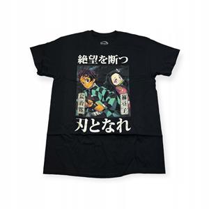 Outletup-clothes Koszulka T-shirt męski okrągły dekolt SPENCER'S DEMON SLAYER L
