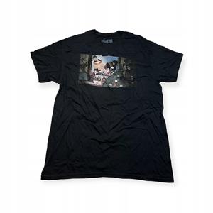 Outletup-clothes Koszulka T-shirt męski okrągły dekolt SPENCER'S nadruk L