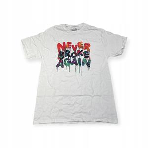 Outletup-clothes Koszulka T-shirt męski okrągły dekolt SPENCER'S NEVER BROKE AGAIN M