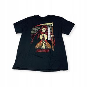 Outletup-clothes Koszulka T-shirt męski okrągły dekolt SPENCER'S WIZARD OF BARGE L