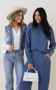 The Musthaves Long Sleeve Blouse Denim