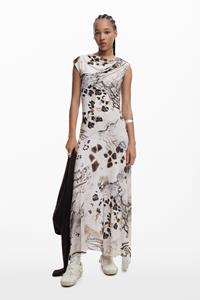 Desigual Jurk met dierenprint - BROWN