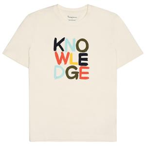 KnowledgeCotton Apparel  Regular S/S Heavy Single - T-shirt, wit