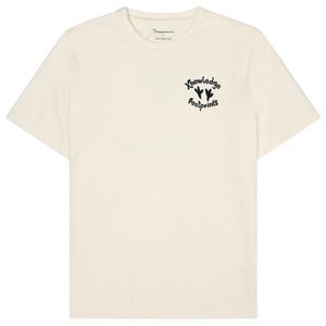 KnowledgeCotton Apparel  Regular Single Jersey Printed - T-shirt, wit