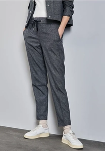 Street One Broek met gemêleerde look