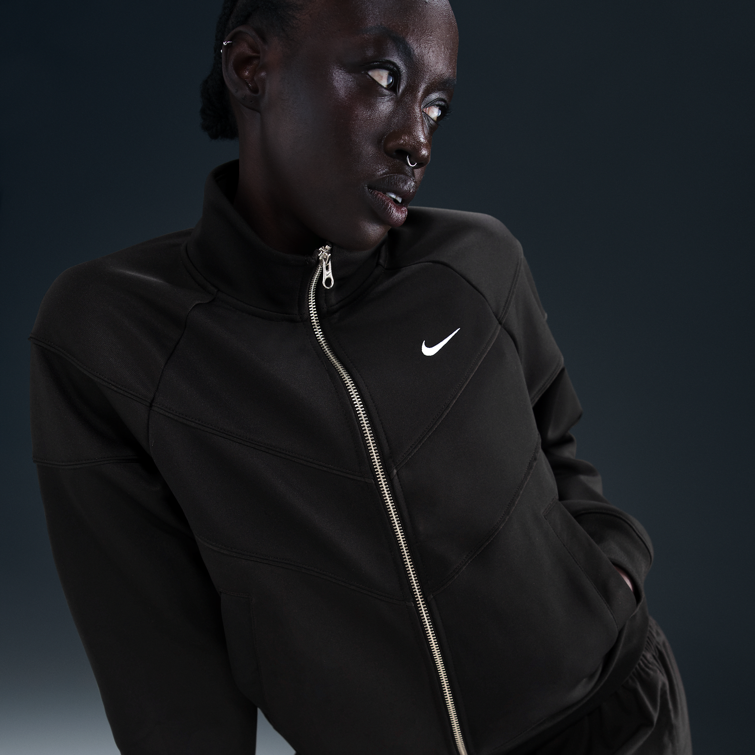 Nike Sportswear Windrunner Knit damesjack - Zwart