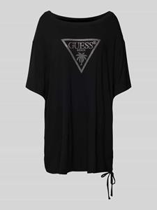 Guess Dames jurk strass triangle zwart