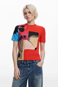 Desigual T-shirt ontworpen door Mr. Christian Lacroix - RED