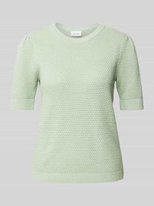Vila vidalo o-neck s/s knit top noos 14084421 silt green