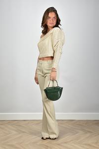 IRO top Dinas WP16DINAS one shoulder beige