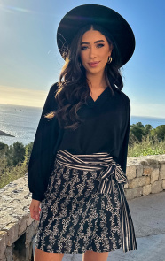 The Musthaves V-Hals Blouse Rome Zwart
