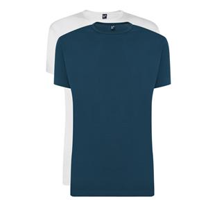 Alan Red T-shirts Derby 2-pack Denim/White  