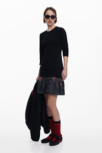 Desigual Jurk met twee-in-één effect - BLACK