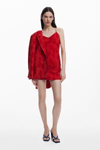 Desigual Jurk met bandjes en kralen - RED