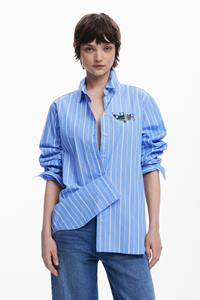 Desigual Gestreept overhemd - BLUE