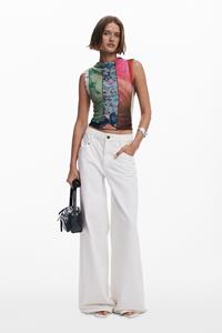 Desigual T-shirt met Arty-print - MATERIAL FINISHES