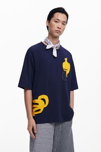 Desigual Vazen T-shirt - BLUE