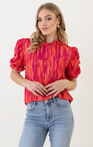 Jurkjes Ruches Col Top Myla Multicolor