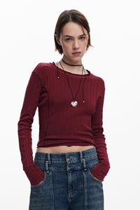 Desigual Perlé T-shirt met naden - RED