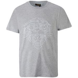 Ed Hardy T-shirt Korte Mouw  Tiger glow t-shirt mid-grey