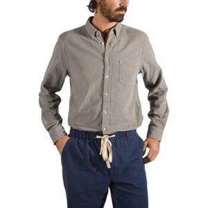 Portuguese Flannel Overhemd Lange Mouw  Lobo Shirt - Grey