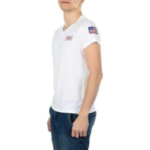 NASA T-shirt  BASIC FLAG V NECK