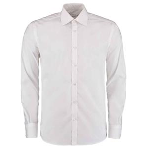 Kustom Kit Heren slim shirt met lange mouwen