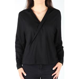 Wrangler Overhemd  L/S Wrap Shirt Black W5180BD01