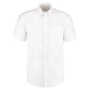 Kustom Kit Heren oxford classic werkoverhemd met korte mouwen