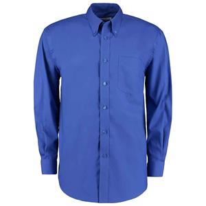Kustom Kit Heren premium oxford classic overhemd met lange mouwen