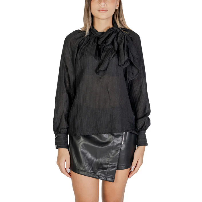 Jacqueline De Yong Blouse  Jdynadia L/S Bow Wvn 15339312