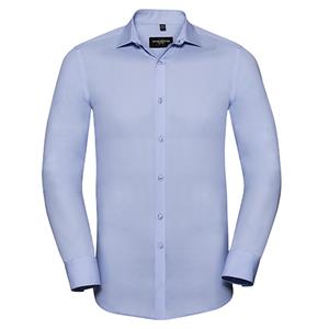 Russell Athletic Heren ultimate stretch slim shirt met lange mouwen