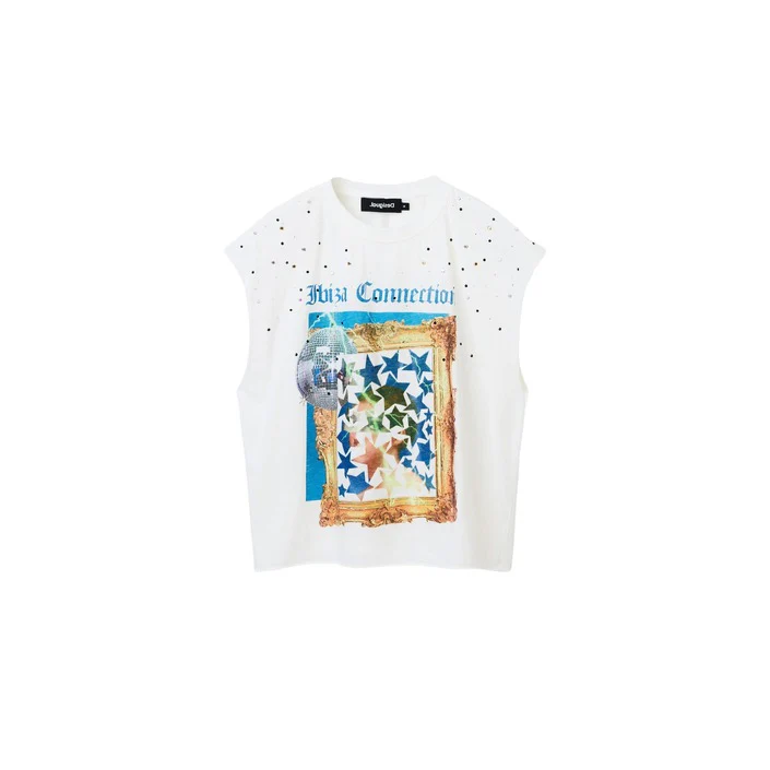 Desigual Overhemd  Ibiza Connection Mouwloze top