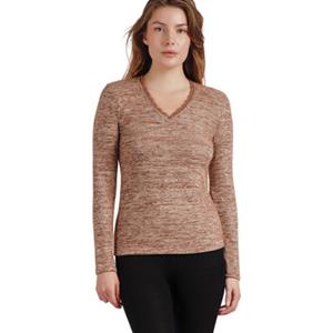 Admas Blouse  V-hals top met lange mouwen Puntilla